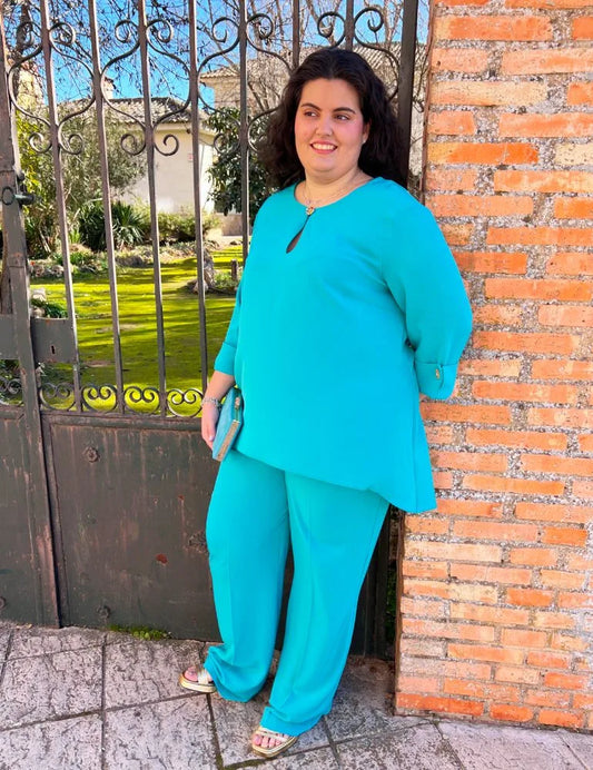 Conjunto Pantalón Turquesa | Minerva