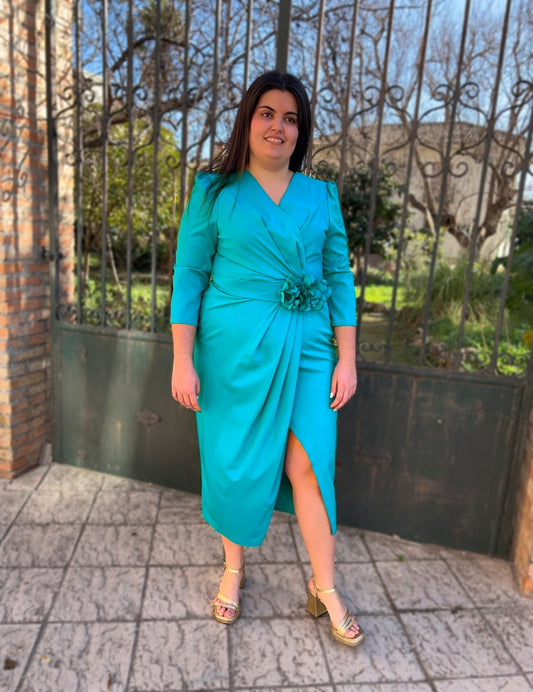 Vestido Midi Turquesa | Alondra