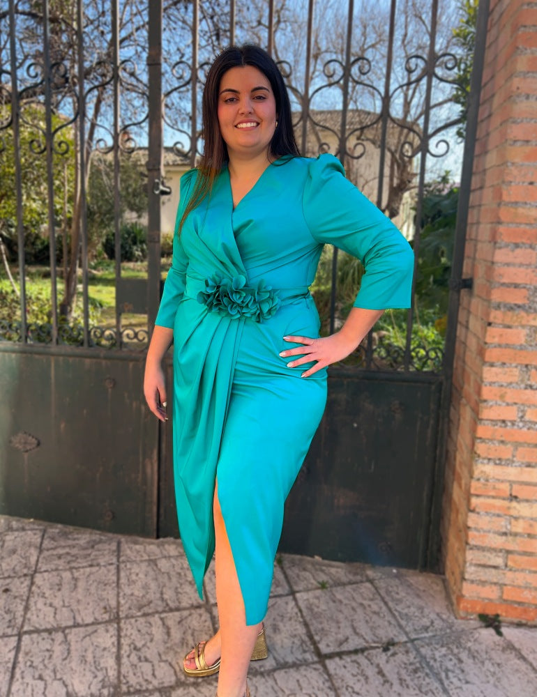 Vestido Midi Turquesa | Alondra