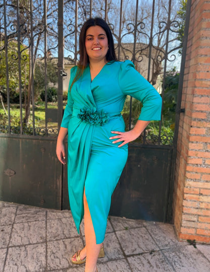 Vestido Midi Turquesa | Alondra