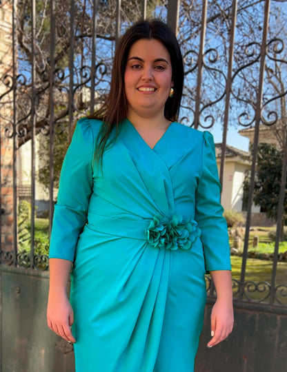 Vestido Midi Turquesa | Alondra