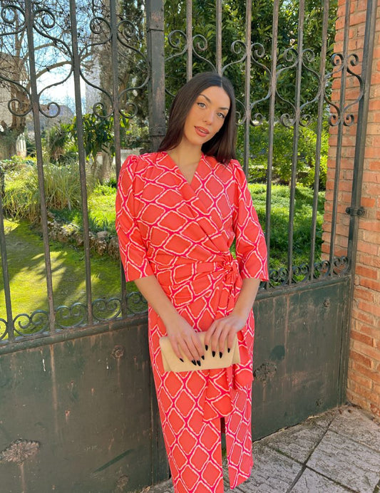 Vestido Midi Coral | Adara