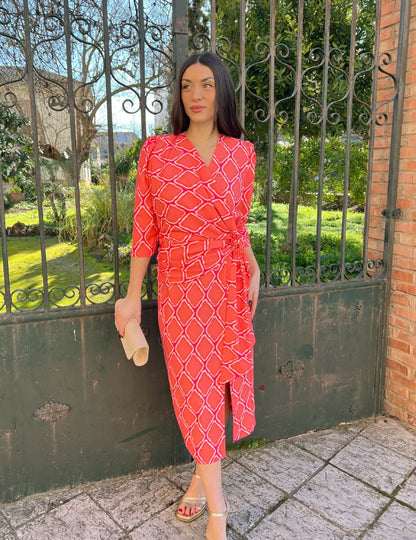 Vestido Midi Coral | Adara
