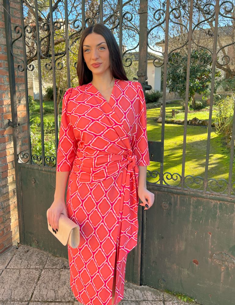 Vestido Midi Coral | Adara
