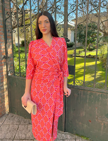 Vestido Midi Coral | Adara