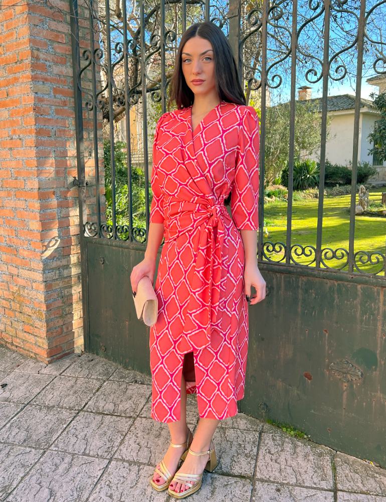 Vestido Midi Coral | Adara