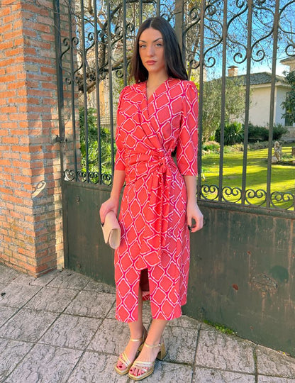Vestido Midi Coral | Adara