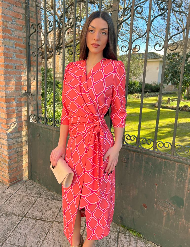 Vestido Midi Coral | Adara