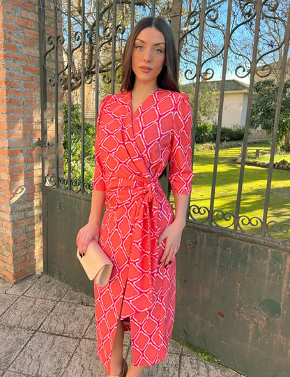 Vestido Midi Coral | Adara