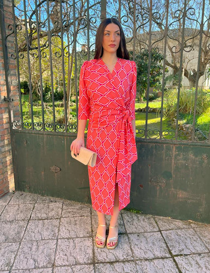 Vestido Midi Coral | Adara