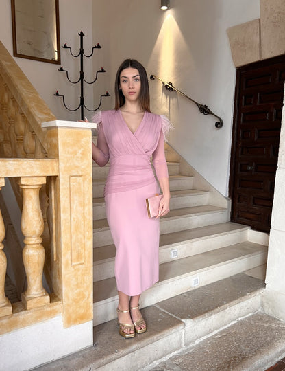 Vestido Midi Rosa | Candela