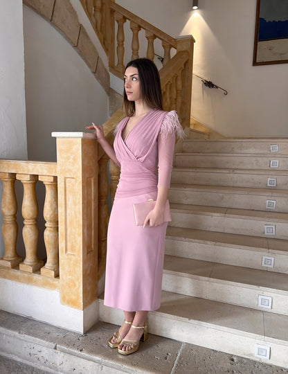 Vestido Midi Rosa | Candela