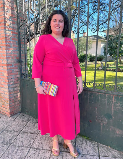 Vestido Midi Fresa | Simona