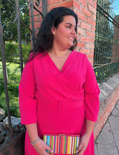 Vestido Midi Fresa | Simona