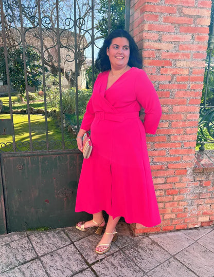 Vestido Midi Fresa | Simona