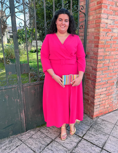 Vestido Midi Fresa | Simona