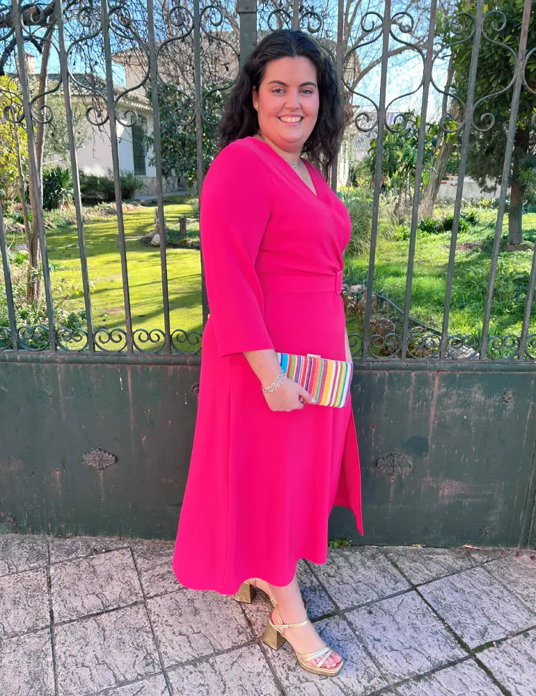 Vestido Midi Fresa | Simona