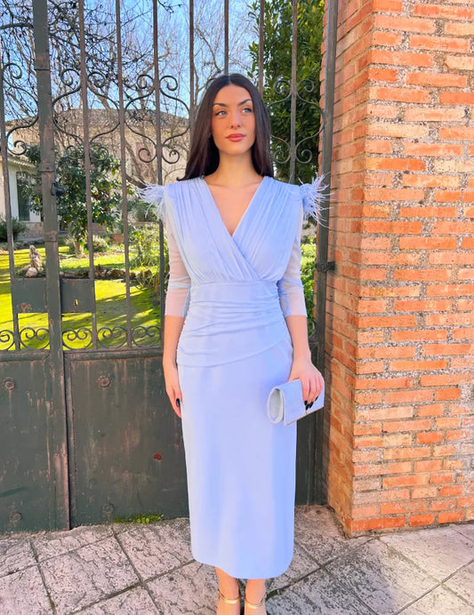 Vestido Midi Celeste | Candela