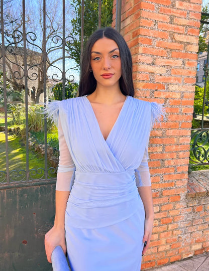 Vestido Midi Celeste | Candela