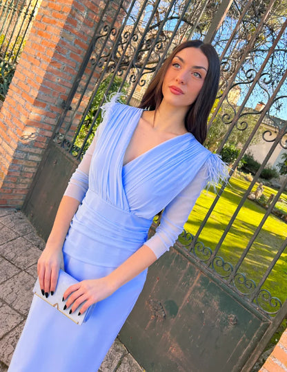 Vestido Midi Celeste | Candela