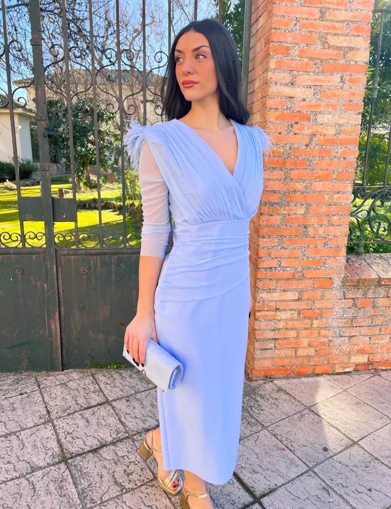 Vestido Midi Celeste | Candela